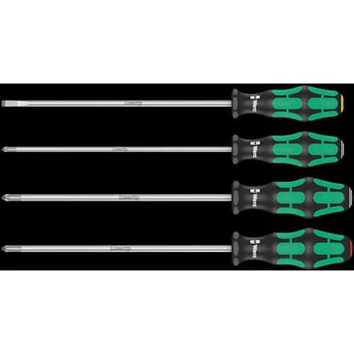 Wera 335/350/355/4 Kraftform Plus 200 mm csavarhúzó készlet, 4 db