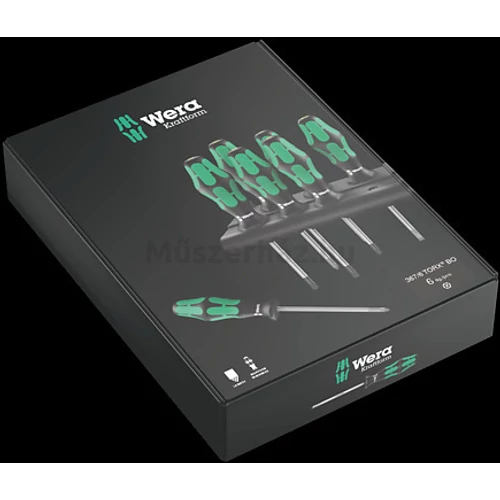 Wera 367/6 TORX BO Kraftform Plus csavarhúzó készlet, 6 db