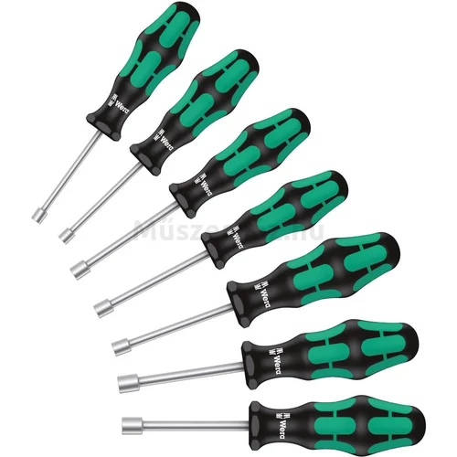 Wera 395 HO/7 SM Nutrdiver Kraftform Plus nyeles dugókulcs csavarhúzó készlet, 7 db