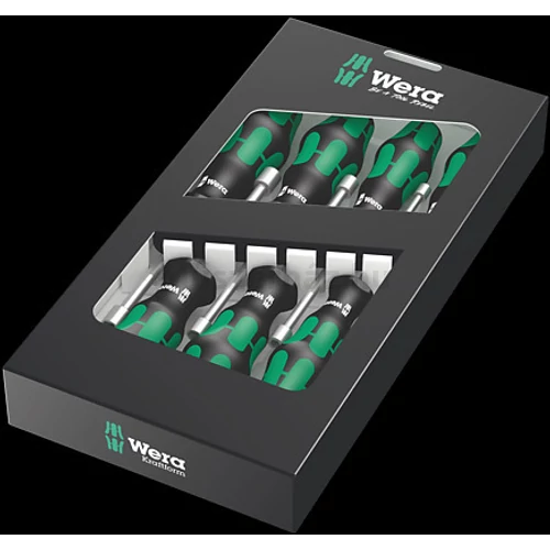 Wera 395 HO/7 SM Nutrdiver Kraftform Plus nyeles dugókulcs csavarhúzó készlet, 7 db