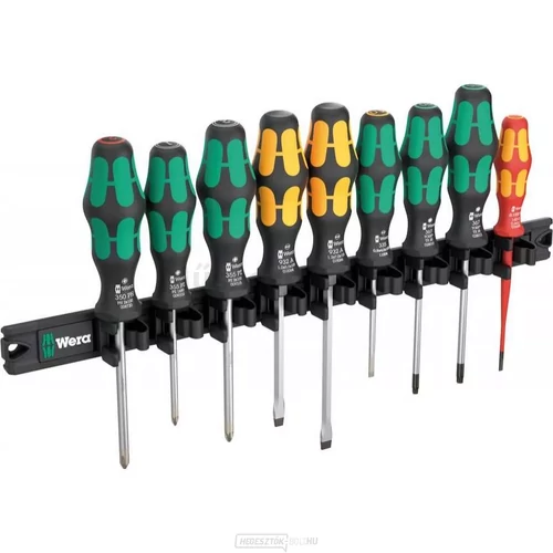 Wera 9650 Magnetic Rail Kraftform Screwdriver Set csavarhúzó készlet, 9 db