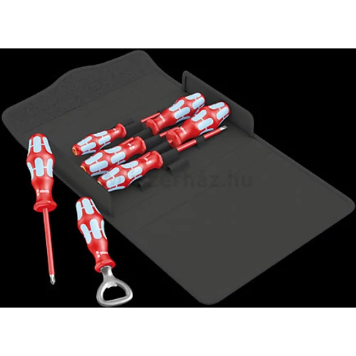Wera 3100 i/7 Set 1 VDE szigetelt csavarhúzó készlet rozsdamentes, 7 db