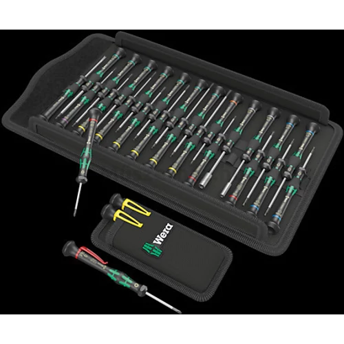 Wera Kraftform Micro Electronics Big Pack 2 precíziós műszerész, elektronikai és finommechanikai csavahúzó készlet