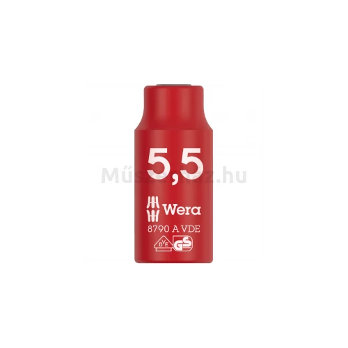 Wera 8790 A VDE Zyklop szigetelt dugókulcs, 1/4