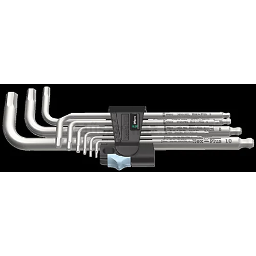 Wera 3950/9 Hex-Plus Stainless 1 SB imbuszkulcs készlet rozsdamentes acélból