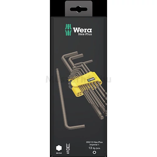 Wera 950/13 Hex-Plus Imperial 1 SB Black Laser Imbuszkulcs készlet