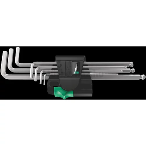 Wera 950/7 Hex-Plus Magnet 1 imbuszkulcs készlet mágneses funkcióval, krómozott