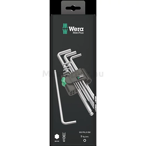 Wera 950/9 Hex-Plus 1 SB imbuszkulcs készlet krómozott