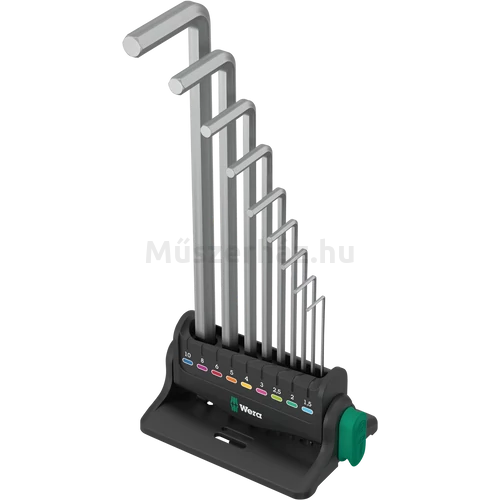 Wera 950/9 Hex-Plus 8 Imbuszkulcs készlet krómbevonat és mágnes