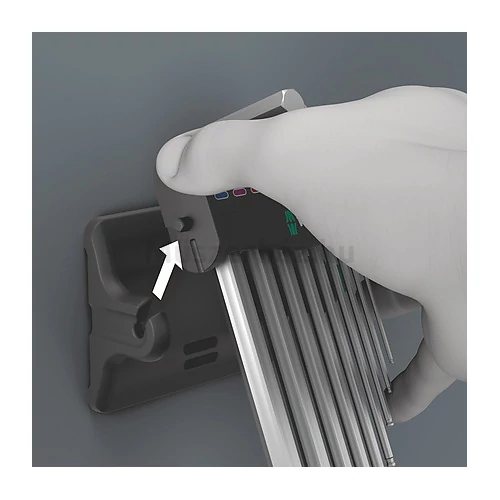 Wera 950/9 Hex-Plus 8 Imbuszkulcs készlet krómbevonat és mágnes