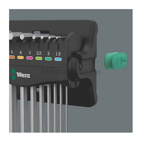 Wera 950/9 Hex-Plus 8 Imbuszkulcs készlet krómbevonat és mágnes