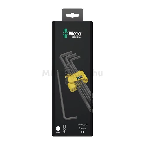 Wera 950/9 Hex-Plus Imperial 1 SB Black Laser Imbuszkulcs készlet