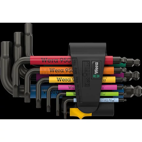 Wera 950/9 Hex-Plus Multicolour Imperial 3 Imbuszkulcs készlet