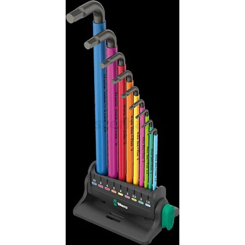 Wera 950/9 Hex-Plus Multicolour 3 Imbuszkulcs készlet mágnessel