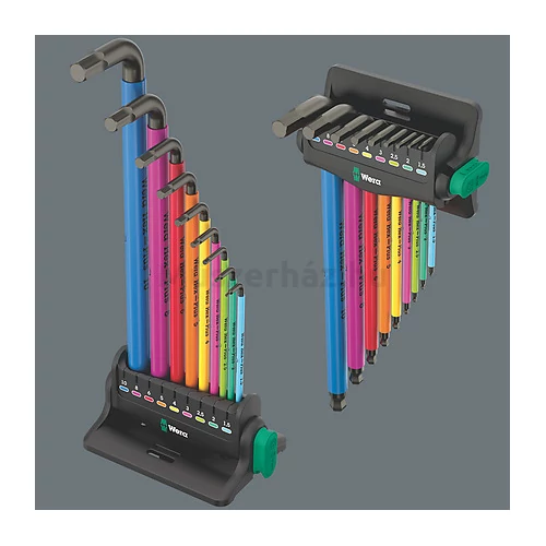 Wera 950/9 Hex-Plus Multicolour 3 Imbuszkulcs készlet mágnessel