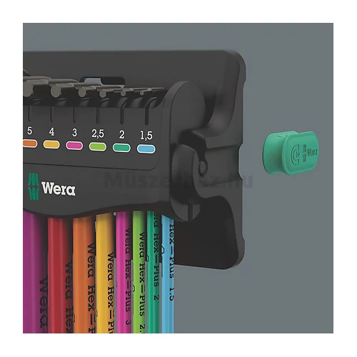 Wera 950/9 Hex-Plus Multicolour 3 Imbuszkulcs készlet mágnessel