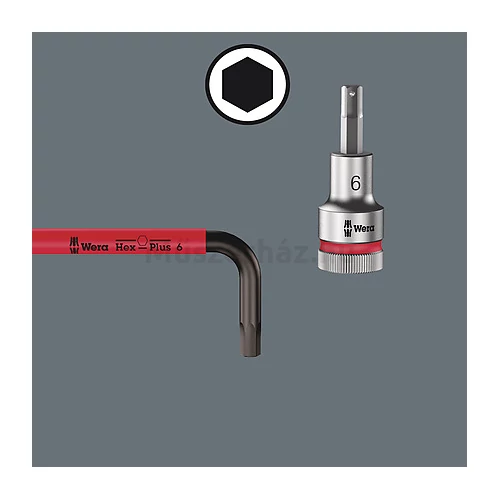 Wera 950/7 Hex-Plus Multicolour Magnet 1 Black Laser imbuszkulcs készlet mágneses funkcióval