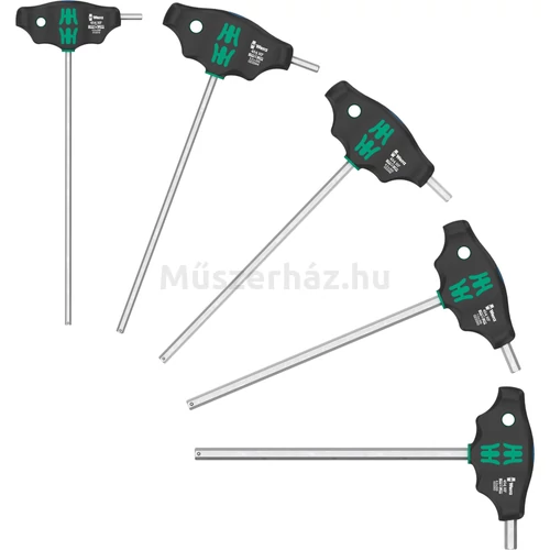 Wera 454/5 HF SHK Set 1 T-nyelű imbuszkulcs készlet csavartartó funkcióval