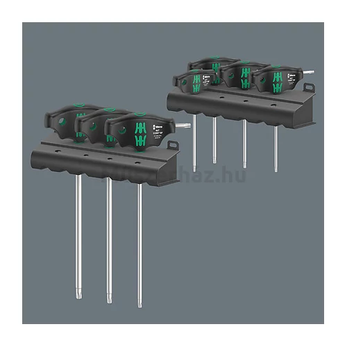 Wera 467/7 TORX HF Set 1 T-nyelű Torxkulcs készlet csavartartó funkcióval