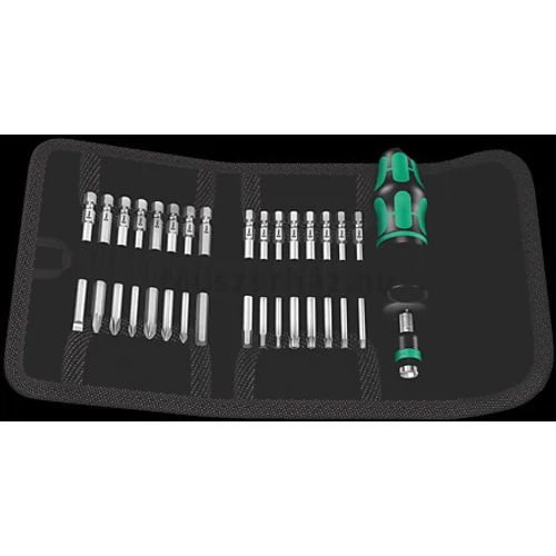 Wera Kraftform Kompakt 60 Torque 1.2-3.0 Nm bitkészlet nyomatékcsavarhúzóval