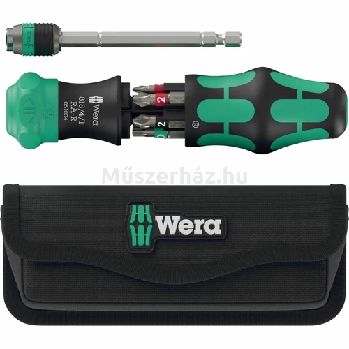 Wera Kraftform Kompakt 20 RA-R racsnis csavarhúzó készlet hordtáskával