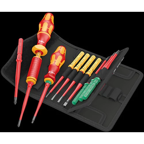 Wera Kraftform Kompakt VDE 16 Torque Extra Slim szigetelt nyomaték csavarhúzó készlet