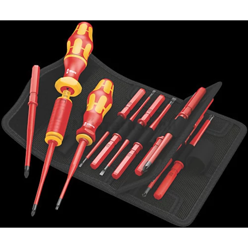 Wera Kraftform Kompakt VDE 16 Torque Extra Slim szigetelt nyomaték csavarhúzó készlet