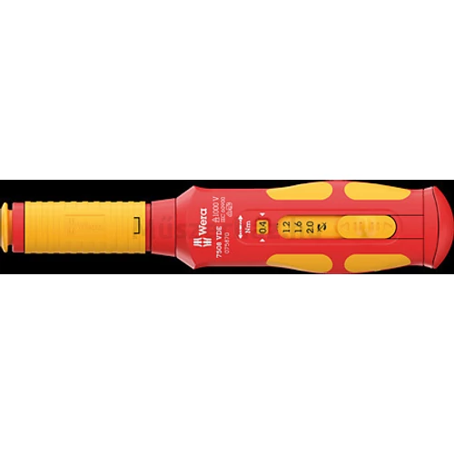 Wera 7508 VDE szigetelt Kraftform Safe-Torque Speed nyomaték csavarhúzó 0.4...2.0 Nm