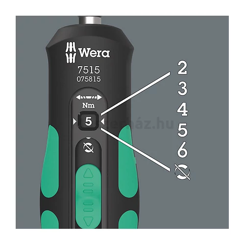 Wera 7515/16 Kraftform Safe-Torque Speed Universal 1 nyomaték csavarhúzó 2-6 Nm