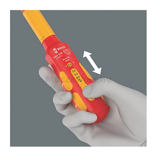 Wera 7516 VDE szigetelt Kraftform Safe-Torque Speed nyomaték csavarhúzó 2.4...4.0 Nm