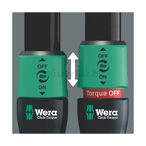 Wera Click-Torque Lock C 3 nyomatékkulcs irányváltóval, 1/2