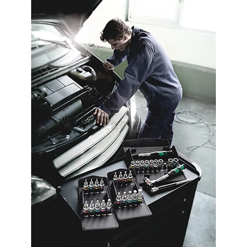 Wera 8740 C HF 2 Zyklop Bit Socket Set, gépi dugókulcs készlet szerszámtartó funkcióval 6 db, 1/2