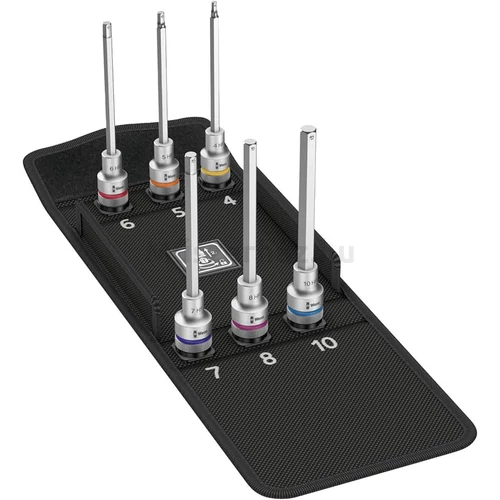 Wera 8740 C HF 2 Zyklop Bit Socket Set, gépi dugókulcs készlet szerszámtartó funkcióval 6 db, 1/2