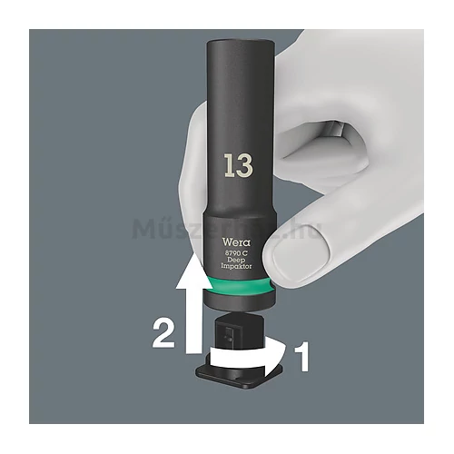 Wera 8790 C Impaktor Deep Set 1, gépi dugókulcs készlet 11 db, 1/2