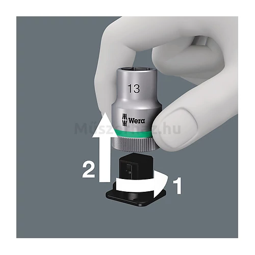 Wera 8740 C HF 2 Zyklop Bit Socket Set, gépi dugókulcs készlet szerszámtartó funkcióval 6 db, 1/2