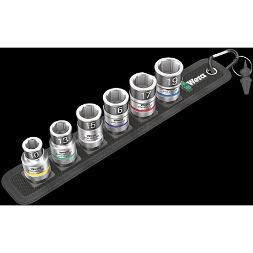 Wera Belt C 1 Zyklop Socket Set HF, gépi dugókulcs készlet 7 db, 1/2