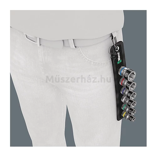 Wera Belt C 1 Zyklop Socket Set HF, gépi dugókulcs készlet 7 db, 1/2