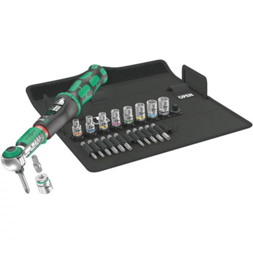 Wera Safe-Torque A 2 Set 1 nyomatékkulcs készlet dugókulcsokkal és irányváltóval 1/4