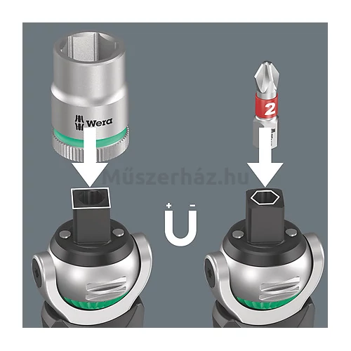 Wera 8009 Zyklop Pocket Set 2 racsnis szerszámkészlet