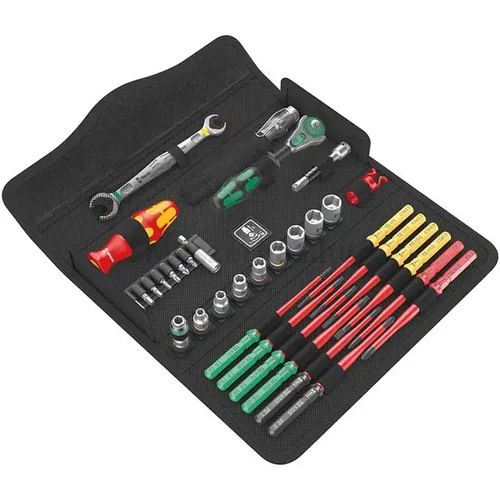 Wera Kraftform Kompakt W 1 karbantartási szerszámkészlet, 35 db