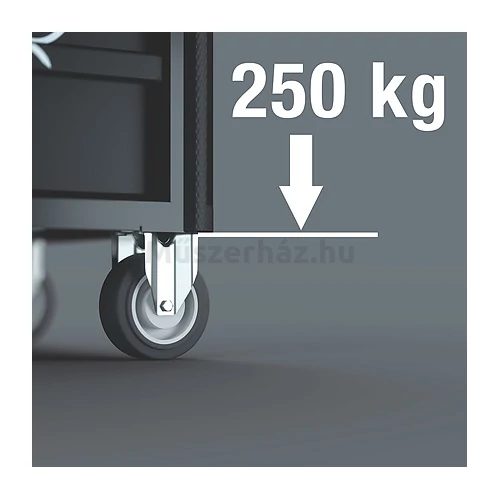 Wera 9700 szerszámos kocsi 94 db szerszámmal