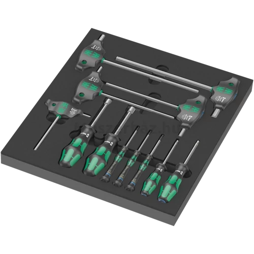 Wera 9713 Foam Insert Hex Scredriver Set 1, imbusz csavarhúzó készlet, metrikus, 12 db
