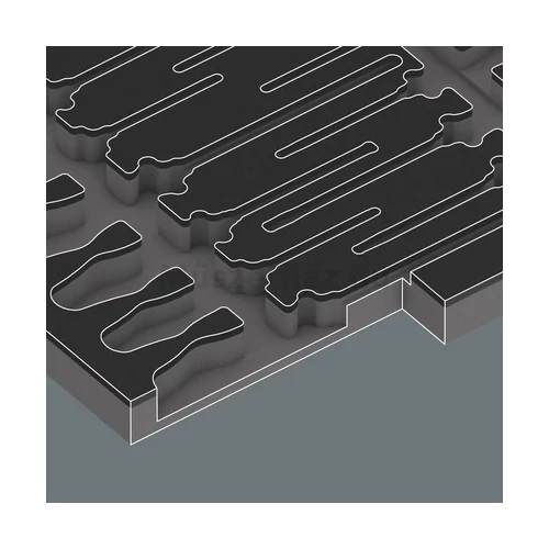 Wera 9714 Foam Insert The Chisel Screwdriver Set 1, véső-csavarhúzó készlet, metrikus, 13 db