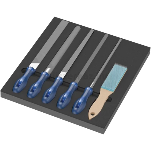 Wera 9783 Foam Insert Pferd File Set 1, reszelő készlet, metrikus, 6 db