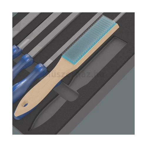 Wera 9783 Foam Insert Pferd File Set 1, reszelő készlet, metrikus, 6 db