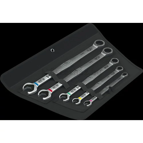Wera 6007 Joker 5 Set 1 Racsnis csillag - villáskulcs hosszított készlet 8-19 mm