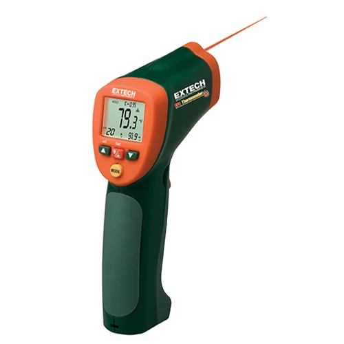 Extech 42515	Infrahőmérő K típusú hőelem bemenettel, 13:1, 1370 Celsius