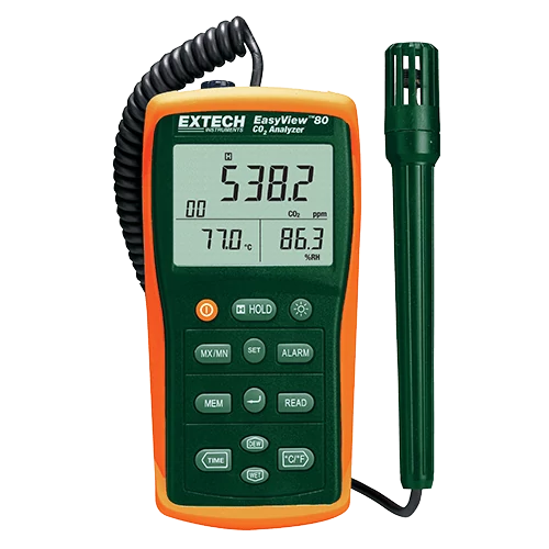 Extech EA80	EasyView Beltéri levegőminőség mérő és adatgyűjtő