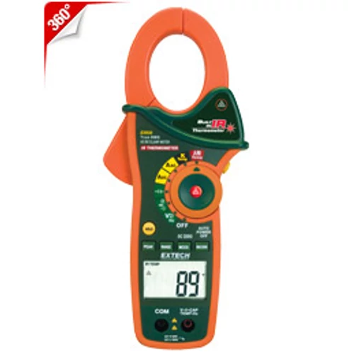 Extech EX830 1000A AC/DC True RMS lakatfogó + hőmérő + infrahőmérő