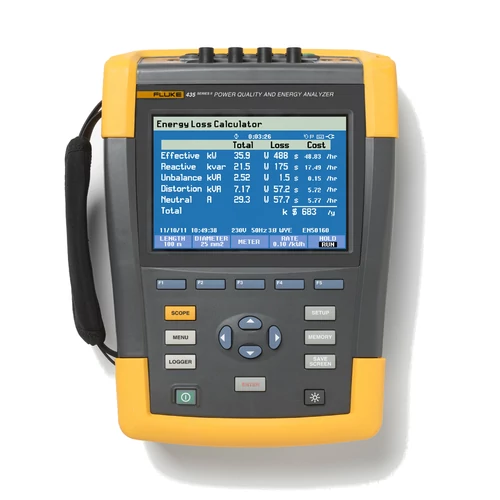 Fluke 434-II 3-fázisú hálózat analizátor